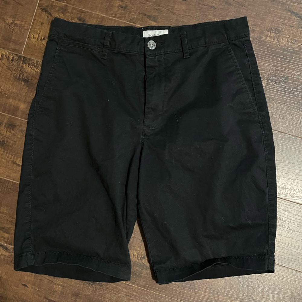 Goodfellow & Co Black Flat Front Shorts